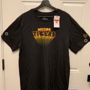 Nike Black and Gold Mizzou Tigers Tee